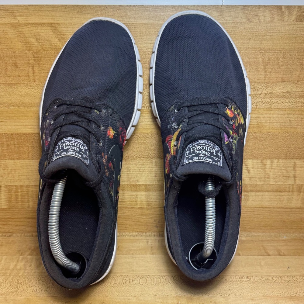 Nike SB Stefan Janoski Max Black Floral Skate Shoes 631303-029 Mens 9 - Picture 7 of 7